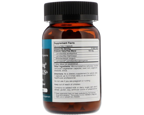 FutureBiotics, Longest Living Acidophilus+, 100 Vegetarian Capsules FutureBiotics, Longest Living Acidophilus+, 100 Vegetarian Capsules