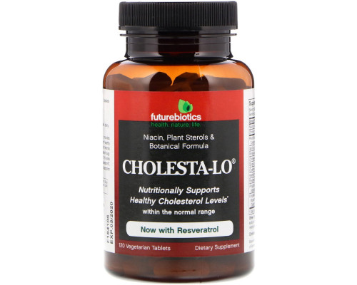 FutureBiotics, Cholesta-Lo With Garlic & Niacin, 120 Tablets FutureBiotics, Cholesta-Lo With Garlic & Niacin, 120 Tablets