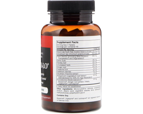 FutureBiotics, Cholesta-Lo With Garlic & Niacin, 120 Tablets FutureBiotics, Cholesta-Lo With Garlic & Niacin, 120 Tablets