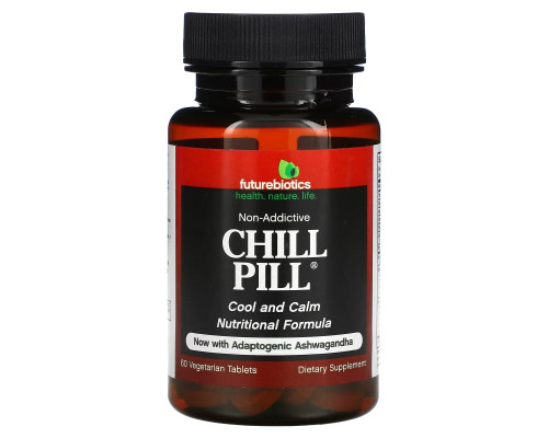 Futurebiotics, Chill Pill, 60 Vegetarian Tablets Futurebiotics, Chill Pill, 60 Vegetarian Tablets