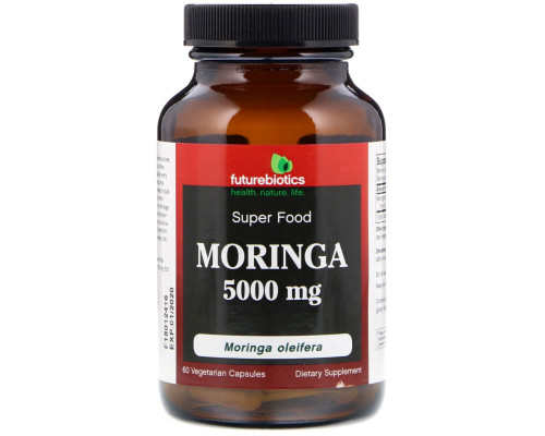 FutureBiotics, Moringa, 5000 mg, 60 Vegetarian Capsules FutureBiotics, Moringa, 5000 mg, 60 Vegetarian Capsules