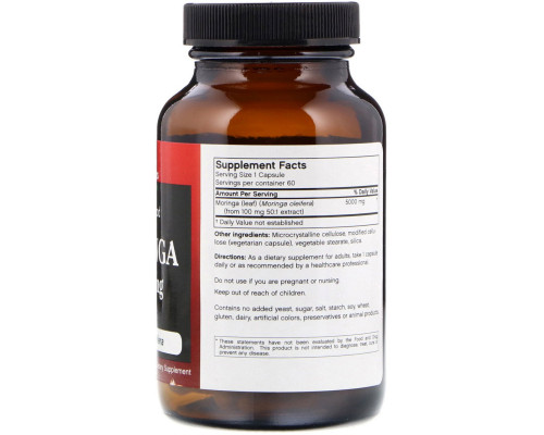 FutureBiotics, Moringa, 5000 mg, 60 Vegetarian Capsules FutureBiotics, Moringa, 5000 mg, 60 Vegetarian Capsules