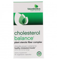 FutureBiotics, Cholesterol Balance, Средство для контроля уровня холестерина, 90 вегетарианских капсул
