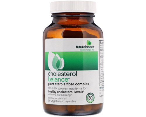 FutureBiotics, Cholesterol Balance, Средство для контроля уровня холестерина, 90 вегетарианских капсул FutureBiotics, Cholesterol Balance, Средство для контроля уровня холестерина, 90 вегетарианских капсул