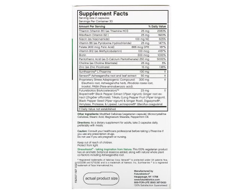 Futurebiotics, Stressassist, L-Theanine Stress Complex, 60 Vegetarian Capsules Futurebiotics, Stressassist, L-Theanine Stress Complex, 60 Vegetarian Capsules