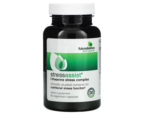 Futurebiotics, Stressassist, L-Theanine Stress Complex, 60 Vegetarian Capsules Futurebiotics, Stressassist, L-Theanine Stress Complex, 60 Vegetarian Capsules