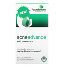 Для волос и ногтей Futurebiotics, Acne Advance с молозивом, 90 вегетарианских таблеток