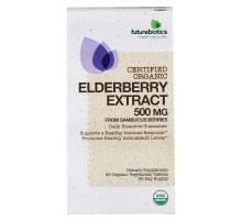 FutureBiotics, Elderberry Extract, 500 mg, 60 Organic Vegetarian Tablets
