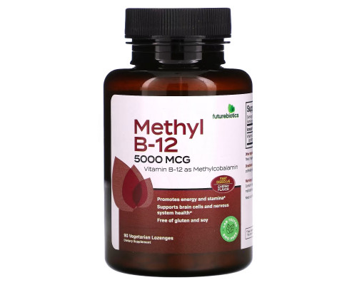 Futurebiotics, Methyl B-12, Cherry, 5,000 mcg, 90 Vegetarian Lozenges Futurebiotics, Methyl B-12, Cherry, 5,000 mcg, 90 Vegetarian Lozenges