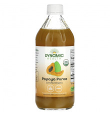 Пищеварительные ферменты Dynamic Health, пюре из папайи, 473 мл (16 жидк. унций)