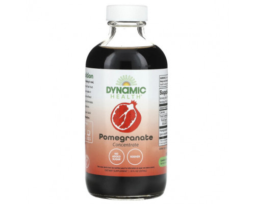 Фрукты и ягоды Dynamic Health, Гранатовый концентрат, 237 мл (8 жидк. Унций) Фрукты и ягоды Dynamic Health, Гранатовый концентрат, 237 мл (8 жидк. Унций)