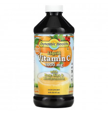 Dynamic Health  Laboratories, Жидкий витамин C, с натуральным цитрусовым вкусом, 1000 мг, 16 жидкой унции (473 мл)
