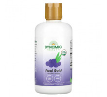Фрукты и ягоды Dynamic Health, Сертифицированное органическое золото асаи, 946 мл (32 жидк. Унции)