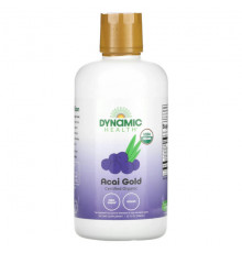 Фрукты и ягоды Dynamic Health, Сертифицированное органическое золото асаи, 946 мл (32 жидк. Унции)