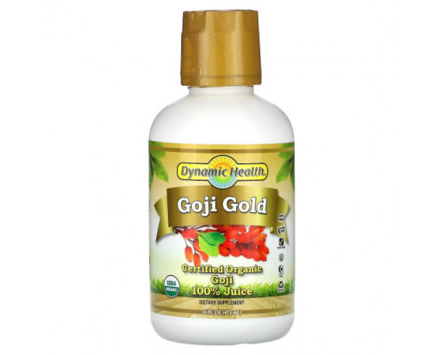 Суперфуды Dynamic Health, Goji Gold, сертифицированный органический 100% сок годжи, 473 мл (16 жидк. Унций) Суперфуды Dynamic Health, Goji Gold, сертифицированный органический 100% сок годжи, 473 мл (16 жидк. Унций)
