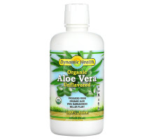 Dynamic Health  Laboratories, Organic Aloe Vera, 100% Juice, Unflavored, 32 fl oz (946 ml)