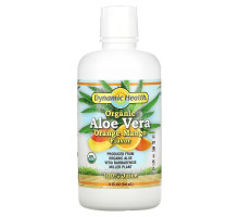Dynamic Health  Laboratories, Органический 100% сок алоэ вера, вкус апельсина и манго, 32 ж. унц. (946 мл)