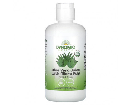 Алоэ вера Dynamic Health, сок алоэ вера с микроцеллюлозой, 946 мл (32 жидк. унции) Алоэ вера Dynamic Health, сок алоэ вера с микроцеллюлозой, 946 мл (32 жидк. унции)