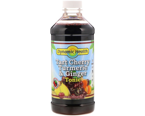 Dynamic Health Laboratories, Tart Cherry Turmeric & Ginger Tonic, 16 fl oz (473 ml) Dynamic Health Laboratories, Tart Cherry Turmeric & Ginger Tonic, 16 fl oz (473 ml)