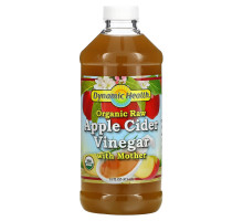 Dynamic Health  Laboratories, Organic Raw Apple Cider Vinegar with Mother, 16 fl oz (473 ml)