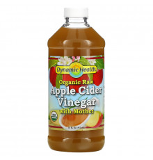 Dynamic Health  Laboratories, Organic Raw Apple Cider Vinegar with Mother, 16 fl oz (473 ml)