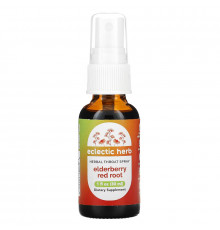 Eclectic Institute, Herbal Throat Spray, Elderberry Red Root, 1 fl oz (30 ml)