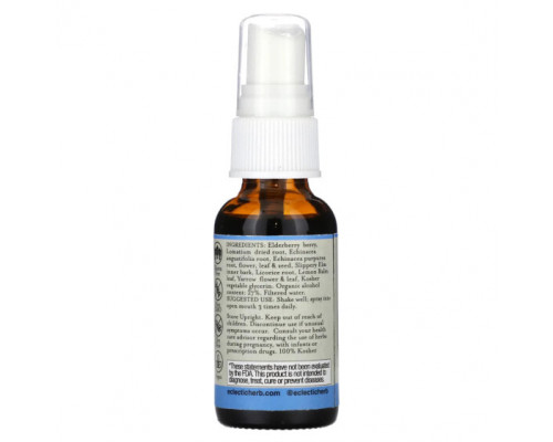 Фрукты и ягоды Eclectic Institute, Спрей для горла, Lomatium Elderberry, 1 жидкая унция (30 мл) Фрукты и ягоды Eclectic Institute, Спрей для горла, Lomatium Elderberry, 1 жидкая унция (30 мл)