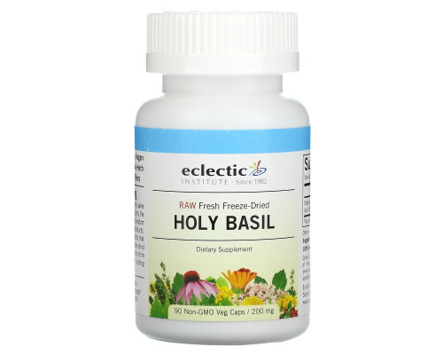Eclectic Institute, Holy Basil, 200 mg, 90 Non-GMO Veg Caps