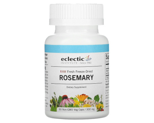 Eclectic Institute, Розмарин, 300 мг, 90 капсул на растительной основе Eclectic Institute, Розмарин, 300 мг, 90 капсул на растительной основе
