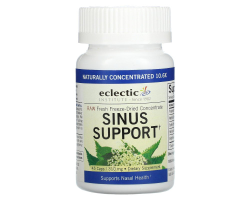 Eclectic Institute, Укрепление здоровья носа, 310 мг, 45 растительных капсул Eclectic Institute, Укрепление здоровья носа, 310 мг, 45 растительных капсул