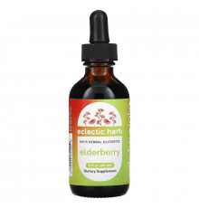 Eclectic Institute, Kid's Herbal Glycerite, Elderberry, 2 fl oz (60 ml)