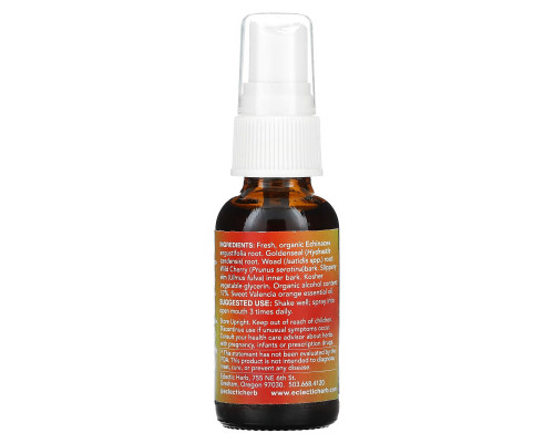 Eclectic Institute, Kids Throat Spray, Echinacea Goldenseal, 1 fl oz (30 ml) Eclectic Institute, Kids Throat Spray, Echinacea Goldenseal, 1 fl oz (30 ml)