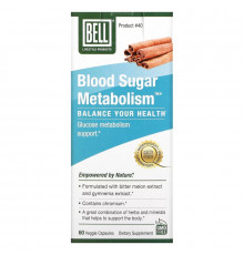Bell Lifestyle, Blood Sugar Metabolism, 60 Veggie Capsules