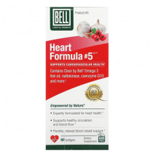 Для сердца и сосудов Bell Lifestyle, Heart Formula # 5, 60 мягких таблеток