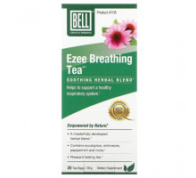 Травяные сборы и чаи Bell Lifestyle, Ezee Breathing Tea, успокаивающая травяная смесь, 20 чайных пакетиков по 1,5 г