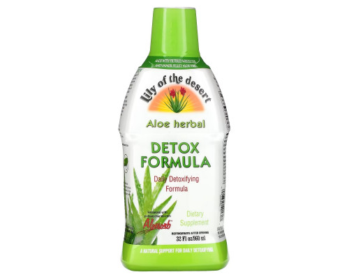 Lily of the Desert, Aloe Herbal, Detox Formula, 32 fl oz (960 ml) Lily of the Desert, Aloe Herbal, Detox Formula, 32 fl oz (960 ml)