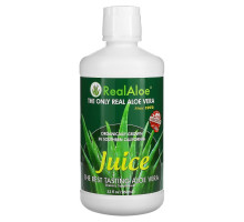 Real Aloe Inc., сок алоэ вера, 960 мл (32 жидк. унции)