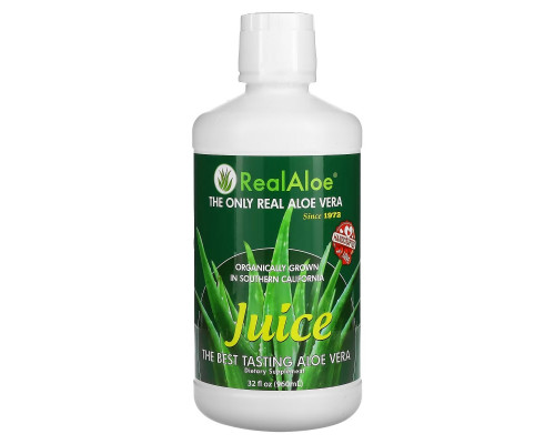 Real Aloe Inc., сок алоэ вера, 960 мл (32 жидк. унции) Real Aloe Inc., сок алоэ вера, 960 мл (32 жидк. унции)