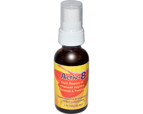 Flower Essence Services Activ-8 Flower Essence & Essential Oil 1 fl oz (30 ml) Flower Essence Services Activ-8 Flower Essence & Essential Oil 1 fl oz (30 ml)