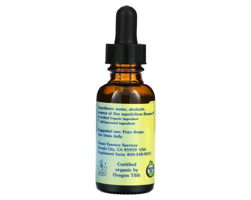 Flower Essence Services Лечебные травы Холли Цветочный Сущности 1 жидких унции (30 мл) Flower Essence Services Лечебные травы Холли Цветочный Сущности 1 жидких унции (30 мл)