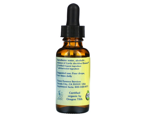 Flower Essence Services Лиственница Цветочная Эссенция 1 жидких унции (30 мл) Flower Essence Services Лиственница Цветочная Эссенция 1 жидких унции (30 мл)