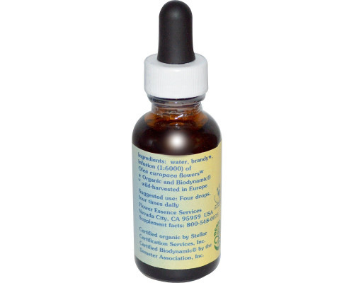 Flower Essence Services Олива Цветочная Эссенция 1 жидких унции (30мл) Flower Essence Services Олива Цветочная Эссенция 1 жидких унции (30мл)