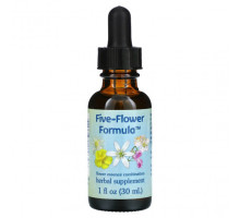 Растительные экстракты и настойки Flower Essence Services, Five-Flower Formula, смесь цветочных эссенций, 30 мл (1 жидк. унция)