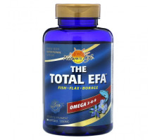 Рыбий жир и Омега 3, 6, 9 Nature's Life, The Total EFA, омега 3-6-9, 1200 мг, 90 мягких таблеток