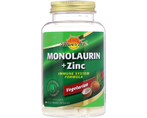 Health From The Sun, Monolaurin + Zinc, 90 Vegetarian Capsules Health From The Sun, Monolaurin + Zinc, 90 Vegetarian Capsules
