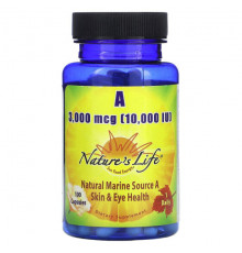 Витамин А Nature's Life, Витамин A, 3000 мкг (10 000 МЕ), 100 капсул