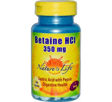Nature's Life, Betaine HCI, 350 mg, 100 Tablets