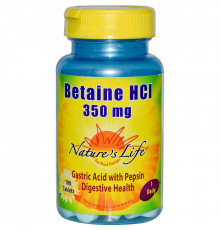 Nature's Life, Betaine HCI, 350 mg, 100 Tablets