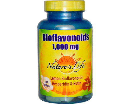 Nature's Life, Биофлавоноиды, 1,000 мг, 100 таблеток Nature's Life, Биофлавоноиды, 1,000 мг, 100 таблеток