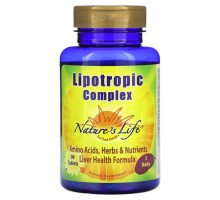 Для здоровья печени Nature's Life, Lipotropic Complex, 90 таблеток